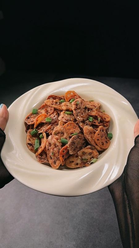 Butter Garlic Crispy Lotus Stems