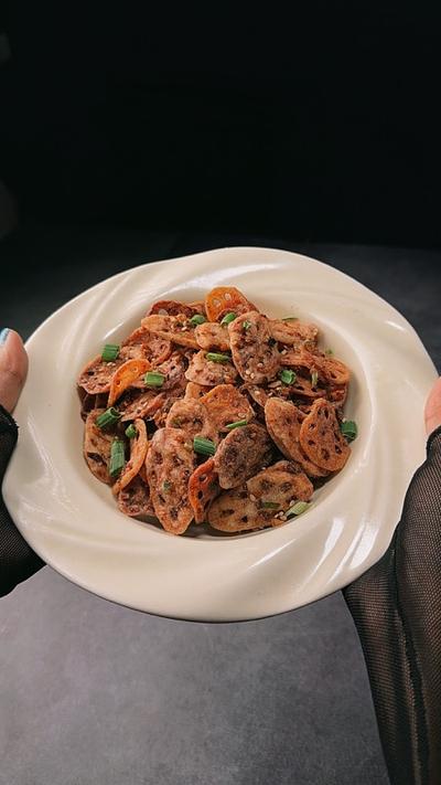 Butter Garlic Crispy Lotus Stems