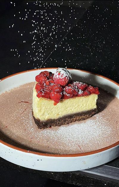 Strawberry Baked Cheesecake